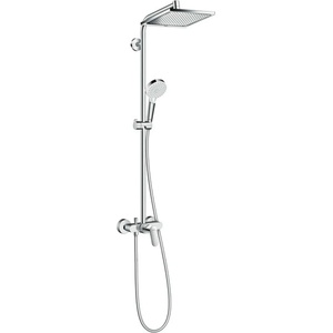 Hansgrohe Crometta - Душ система Showerpipe E 240 със смесител, хром 27284000 (27284000)