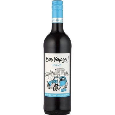 Bon Voyage Merlot 0% 0,75 l (holá láhev)