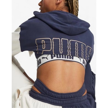 PUMA Fit Move Crop Hoodie Navy