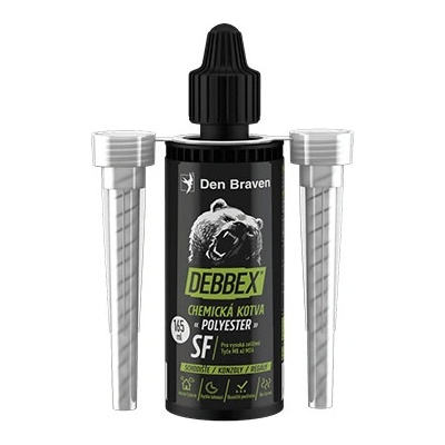 DEBBEX Chemická kotva bez styrenu POLYESTER SF kartuše 165 ml, šedá (740011BD)