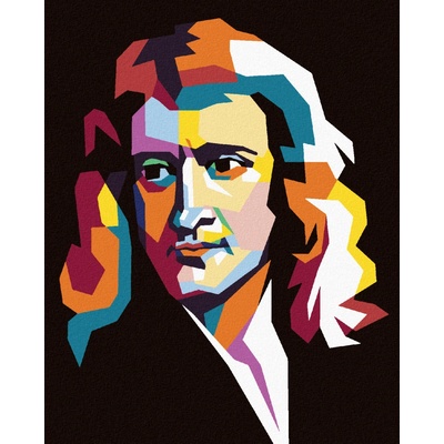 Zuty Malování podle čísel BAREVNÝ ISSAC NEWTON