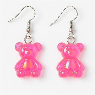 HARAHU Обеци cb-38726 - Розова kp38726 (cb-38726)