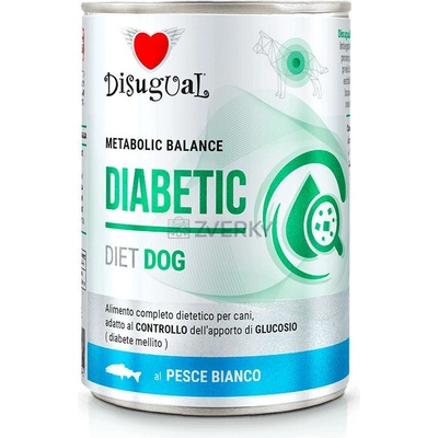 Disugual Dog vet diet Diabetic Biela ryba 400 g
