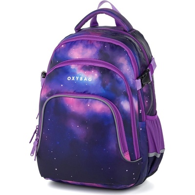 Oxybag batoh OXY SCOOLER Galaxy fialová