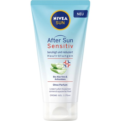 Nivea Sun Гел-крем за след слънце Sensitive, 175 ml