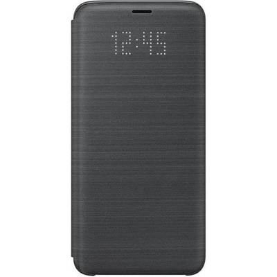 Samsung Оригинален Активен Калъф за Samsung S9 Led View Cover Book Case Ef-Ng960pb, Черен (Ef-Ng960pb)