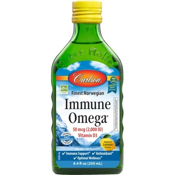 Image 1 of Carlson Labs Immune Omega | With Vitamin D [250 мл] Лимон