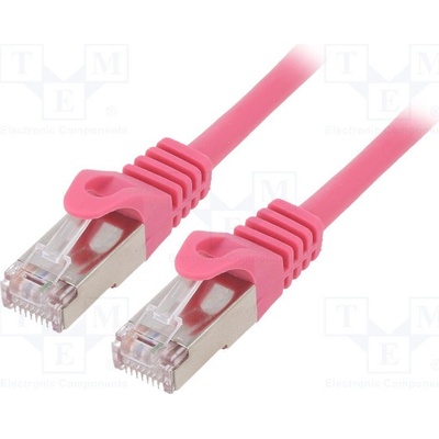 Gembird PP6-3M/RO Patch RJ45, cat. 6, FTP, 3m, růžový