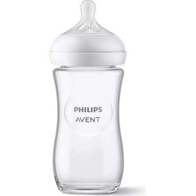 Philips Avent Natural Response fľaša skleněná transparentní 240 ml