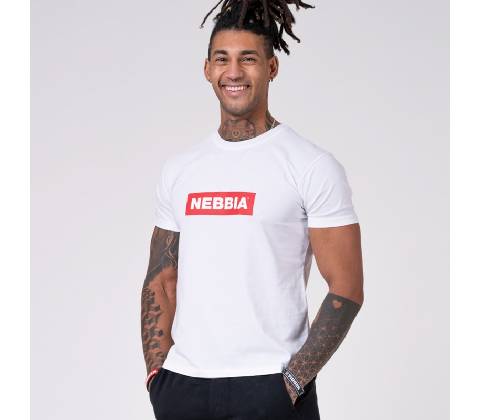 Nebbia tričko pánske Basic 593 white