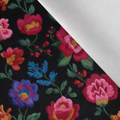 Takoy Bavlna premium NELA folklorní květiny výšivka Rose