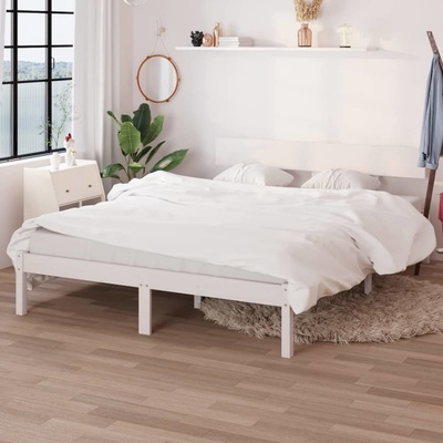 Nábytek XL 810153 Rám postele bílý masivní borovice