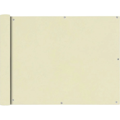 Greatstore Balkónová zástěna z oxfordské látky 90x400 cm krémová
