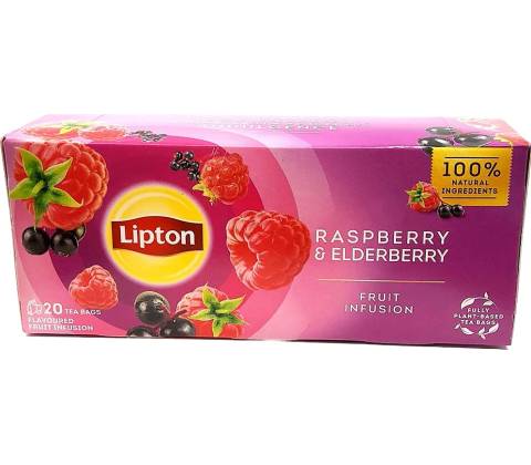 Lipton Raspberry with Elderberry 20 sáčkov