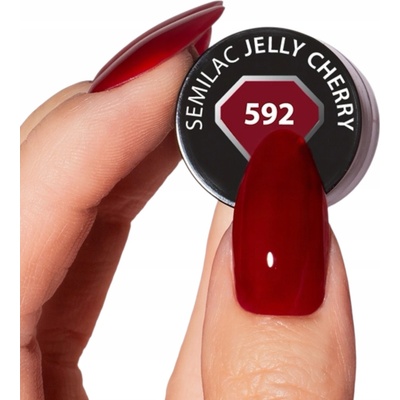 Semilac Hybridní barevný lak 592 Jelly Cherry 7 ml