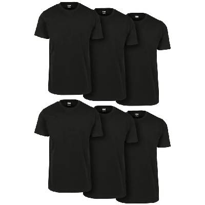 Тениска Urban classics Basic 6-Pa Gt short sleeve T-shirt - Black (noir / noir)
