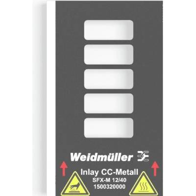 Vkládací štítky (značení zařízení) Weidmüller INLAY SFX-M 12/40 (1500320000)