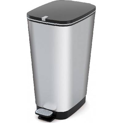 Koš KIS Chic Bin Steel L, 50 lit., 44,5x29x60,5 cm, na odpad, s pedálem