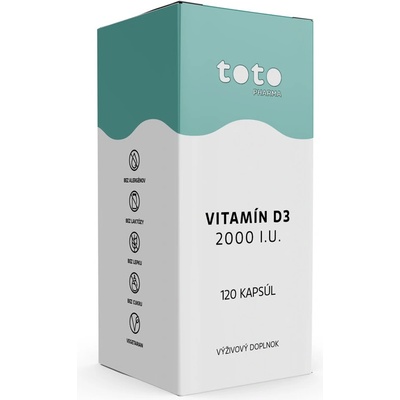 Toto Vitamín D3 2000 I.U. 120 kapsúl