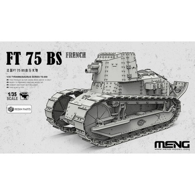 Meng French FT 75 BS including resin parts 1:35
