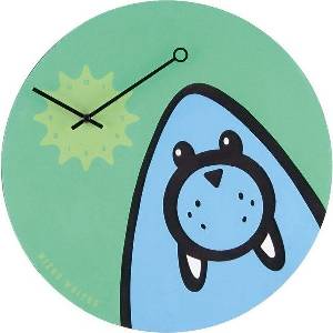 NeXtime Стенен часовник Wizky Walrus зелен (2819gn)