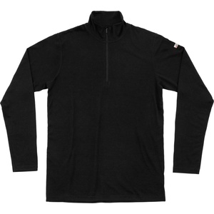 Devold Мъжко мериносово термобельо Devold Breeze Plus Merino 200 Zip Neck Merino base layer - Black (015-2152-0112)