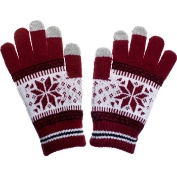 Nordic rukavice na dotykový displej red