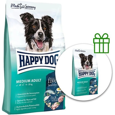Happy Dog Fit & Vital Medium Adult 12 kg + 3 kg БЕЗПЛАТНО