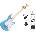 Squier Mini Stratocaster MN Premium SET California Blue Електрическа китара