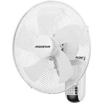 Aigostar - Стенен вентилатор 45W/230V бял + д. у (AI1950)