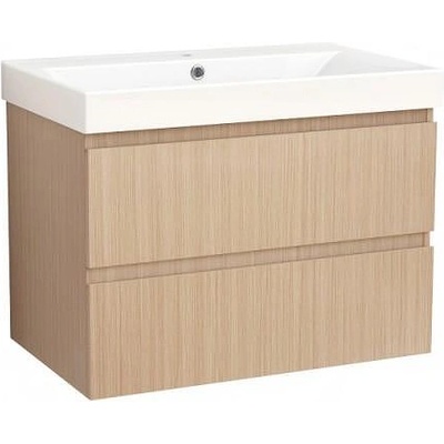 Inter Ceramic Конзолен PVC шкаф ALETTA-75 6037-75+УМИВ. 5953W-76CM, Inter Ceramic, 73.5х50x45см (6037-75+УМИВ. 5953W-76CM)