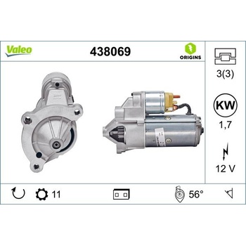 Štartér VALEO 438069