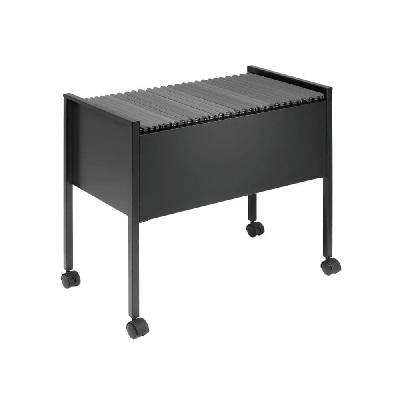 Количка за папки за картотека, черна (1070220015)