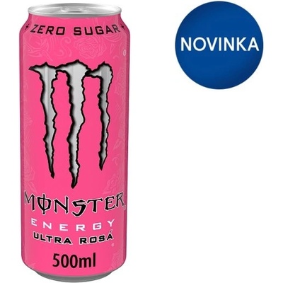 Monster Energy Ultra Rosá sýtený energetický nápoj 12 x 0,5 l