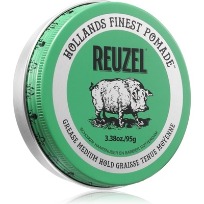 Reuzel Green Grease Medium Hold помада за коса 95 гр