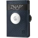 Slimpuro ZNAP Airtag портфейл за 8 карти с отделение за монети 8, 9 x 1, 5 x 6, 3 см (ШxВxД) с RFID защита (ZNAPAirBlGrained8) (ZNAPAirBlGrained8)