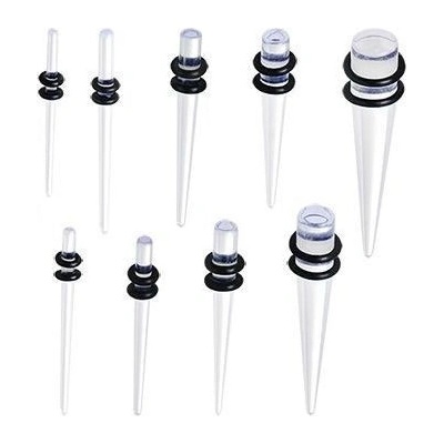 S4U Akrylátový roztahovák do ucha průhledný (2,5 mm) EP1009-025