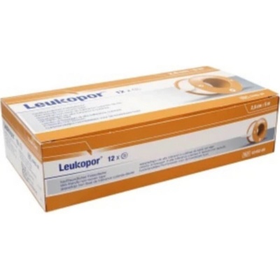 LEUKOPOR 2,5cm x 5m cívka 12 ks