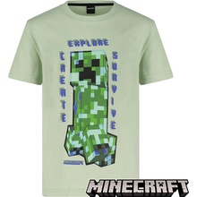 FASHION UK dětské tričko Minecraft Creeper bavlna zelené