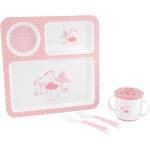 Kikkaboo Комплект за хранене Kikkaboo - Flamingo, Pink, 4 части (31302040089)