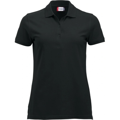 CLIQUE Polokošile Classic Marion S S těžká bavlna krátký rukáv dámská COT67824600200 black Černá