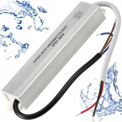 BERGE LED hermetický zdroj - 24V - 36W - 1,5A - IP67 PS-WP-24V-36W