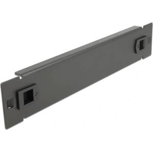 Delock Капак DeLock 66576, за сървърен шкаф 10" 1U, черен (DELOCK-66576)