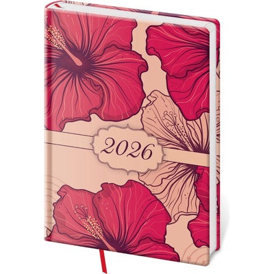 Vario Lyra A5 týždenný 2026 Hibiscus
