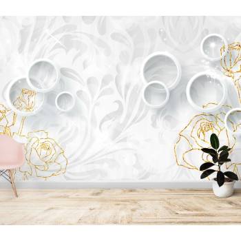 Image 1 of Art gift Фототапет Блясък в бяло