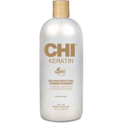 CHI keratin conditioner Кератинов подхранващ балсам с коприна 946 мл
