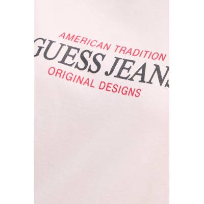 Guess Jeans Памучна тениска Guess Jeans в розово W4YI08 K8HM0 (W4YI08.K8HM0)