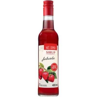 Náš domov Jahodový sirup 400 ml