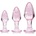 Booty Sparks Shimmering Gem Anal Plug Set Pink