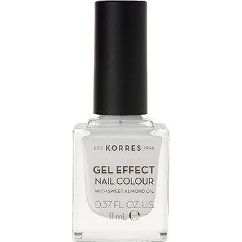 Image 1 of KORRES Лак с гел ефект с бадемово масло 01 Blanc White , Korres Gel Effect Nail Colour, 01 Blanc White 11ml